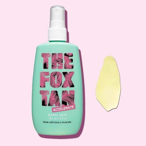 The Fox Tan Rapid Tanning Mist, Tanning Accelerator Mist For Darker & Faster Tans, Creates Golden, Flawless Tan Skin, Vegan & Cruelty Free, 120mL - Thumbnail 4