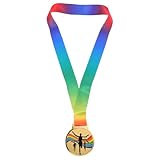ARTSEWPLY Medalla de Oro para Maratón de Aleación con Cuello, Medallas de Premio Deportivas para Corredores en Eventos y Competiciones al Aire Libre