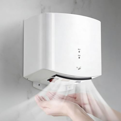Sèche-mains automatique 1250W blanc mural pour les sanitaires commerciaux