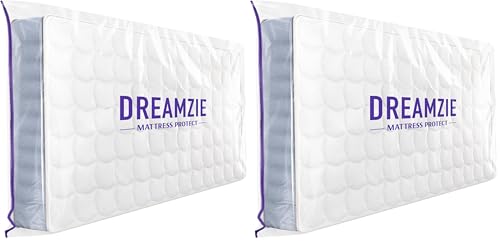 Funda plastico colchon 160x200 almacenamiento grueso 30cm cremallera mudanza pack de 2