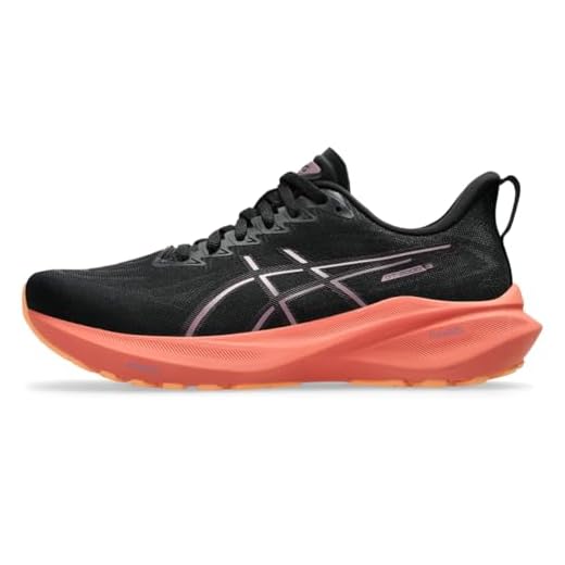 ASICS Tênis de corrida feminino GT-2000 13 2A, Preto/berinjela escura, 34