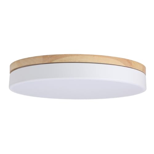 Plafonnier LED en bois pour chambre à coucher et couloir accueillant