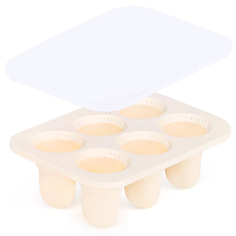Silicone Baby Food Freezer Tray with Dust Cover | Multi-Size Fruit & Vegetable Puree Mold for Fresh Food Feeder Pacifiers | BPA-Free & High-Temperature Resistant (Large)-image-2