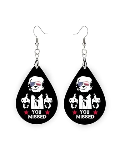 You Missed Trump Earrings Trump Dangle Earrings