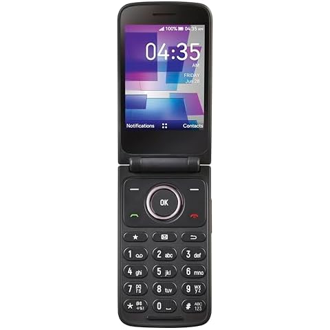 Tracfone| TCL FLIP 3 | Locked| 13GB | 1850mAh Battery |5MP Video Capable Camera| Stone Gray Cover