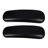 VORCOOL オフィスチェア用アームレストパッド PU製 交換用クッション 取り付け穴付き ネジ付属 デスクチェア