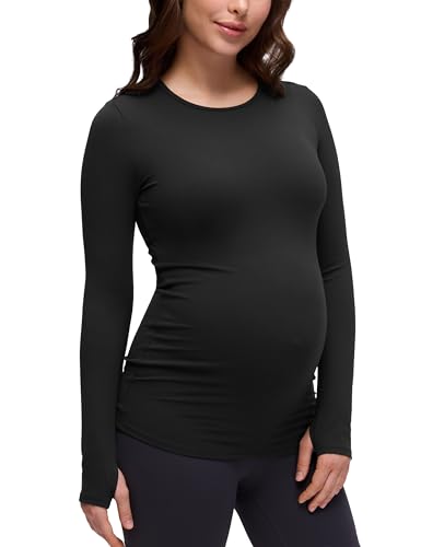 10 Best Maternity Tops That Keep You Stylish and Comfortable 6 CRZ YOGA Butterluxe Maternity Long Sleeve Shirt