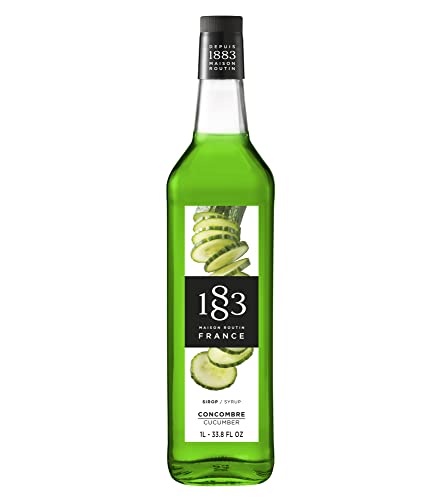 Listado de Fabricas de Francia Perfumes , tabla con los diez mejores. 46 Maison Routin 1883 - Jarabe de pepino fabricado en Francia - Botella de vidrio | 1 litro (33.8 oz)