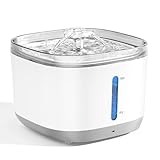 Wireless Cat Water Fountain, Cordless & Battery Operated Pet Water Fountain, 5000mAh Battery, 3.0L/100oz BPA-Free Water Fountains for Cats Indoor, with Stainless Steel Tray, Motion Sensor