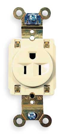 15A Single Receptacle 125VAC 5-15R IV