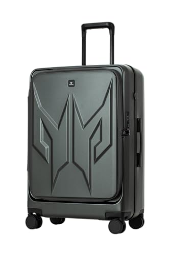 Image of Acer Predator Street-Style Luggage 25-Inch Luggage Bag | Silent Dual-Row Wheels | Front-Opening Design | Large Storage Compartments | TSA Approved Lock | Matte Gray