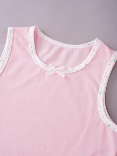 Toddler Girls Sleeveless Cami Tank Tops 3 Pieces Cotton Undershirts Spaghetti Strap Camisole4