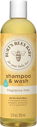 Burt's Bees Baby Shampoo & Wash, Fragrance Free & Tear Free Baby Soap - 12 Ounce Bottle #TOP26