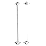 Tnfeeon 144001 1/14 RC Car Silver Metal Crankshaft Accessory Lightweight and Compact Assembly Replacement 2.5 Inch Pack of 2 Casual RC Car Users