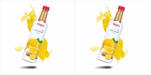 Image of Mapro Lemon Ginger Squash, 750ml (Pack of 2)