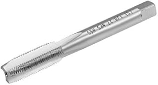 uxcell Machine Tap 1/8-27 NPS Straight Pipe Thread 3 Flutes High Speed Steel