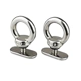 LZZYFPX 316 Tornillo de Ojo Deslizante, Cerradura de riel, Anillo Colgante, fijadores de Cable de Remolque, Sujetadores de Carpa y Canoa(1PCS)