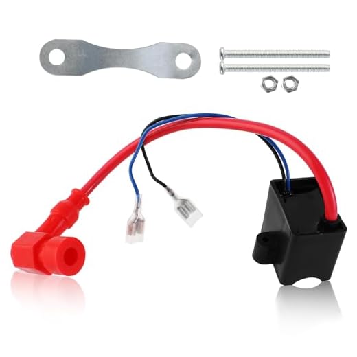 QAZAKY High Performance CDI Ignition Coil Compatible with 49cc - 50cc 60cc 66cc 80cc 2-stroke Engine Motor Motorized Bicycle Bike With Mounting Parts