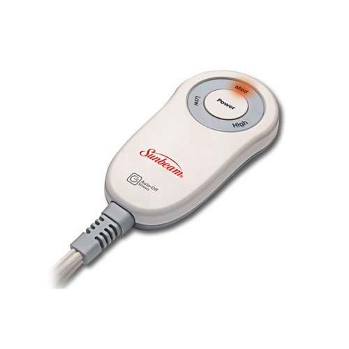 image for Sunbeam Microplush Throw Camelot Cuddler Electric Heated Warming Blank