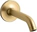Kohler K-14426-2MB Purist Bath Spout, Vibrant Brushed Moderne Brass