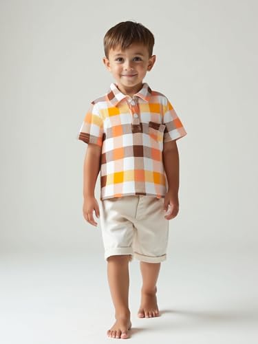 Image of Unique Baby Moisture Wicking Kids Polo Shirts for Toddler Boys Polo Shirt