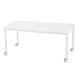 アールエフヤマカワ キャスターテーブル脚 W1600xD800 RFCTTWL1680WH