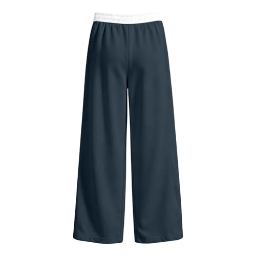 Pantalones de pierna ancha para niñas ropa recta holgada casual 3