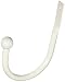 Urbanest Steel Window Curtain Drapery Holdback Tie-back, 7" Wide 5" Deep (Glossy White)