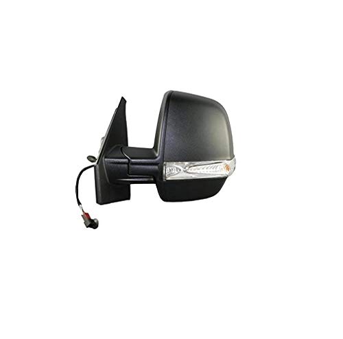 LATO CONDUCENTE SPECCHIO RETROVISORE SINISTRO MECCANICO NERO CON FANALINO PER DOBLO 2010> MODELLO CARGO