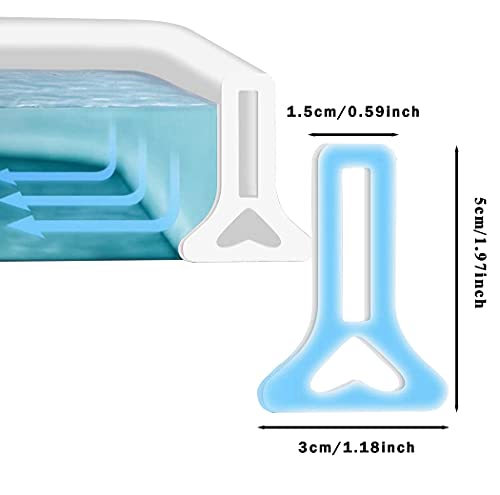 image for cuysfead 39 Inch Collapsible Shower Water Dam Barrier Silicone Shower 
