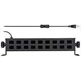 WOWTOU Professional 365nm LED Black Light Bar with UV Bandpass Filter for Fluorescent Posters...