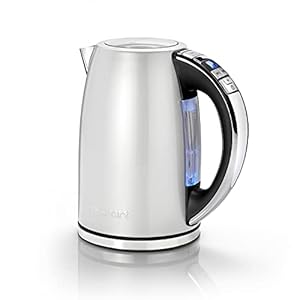 Cuisinart CPK17SE Jug Kettle, waterkoker met meerdere temperatuurstanden, 3kW, roestvrij staal, inhoud 1,7 liter…