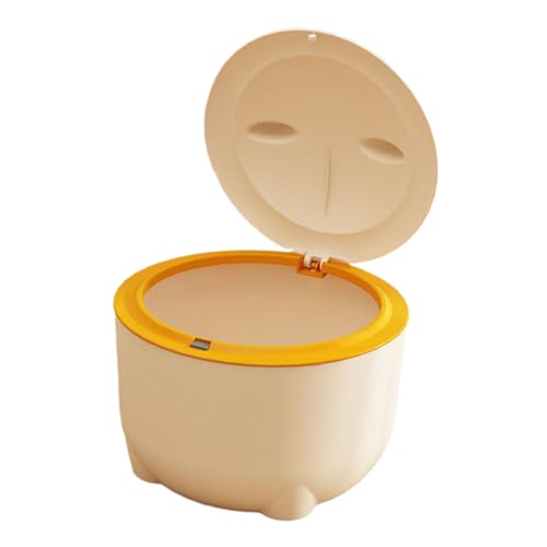 AWHOA Poubelle à litière pour Chat Beige