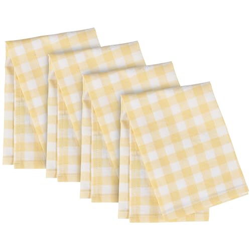 Yellowginghamnapkinset  Urban Country Home Decor Yellow gingham napkin set  urban country home decor