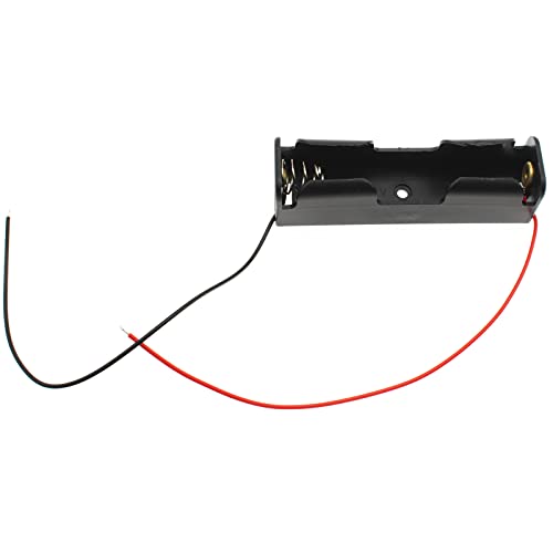 Lbtodh 2Pcs 18650 Battery Holder With Lead Wire Bundle 18650 Battery Holder 3.7V Diy Battery Storage Boxes Black Plastic Battery Case Kit #TOP2