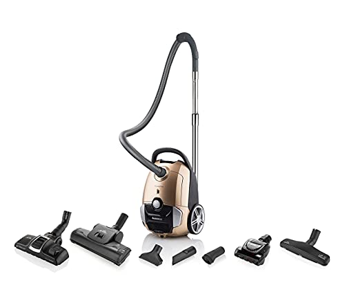 Bodenstaubsauger mit Beutel Avanto 3l - ECO Motor 700 W, HEPA Filter Nr. 12, Reiches Zubehör, Gold