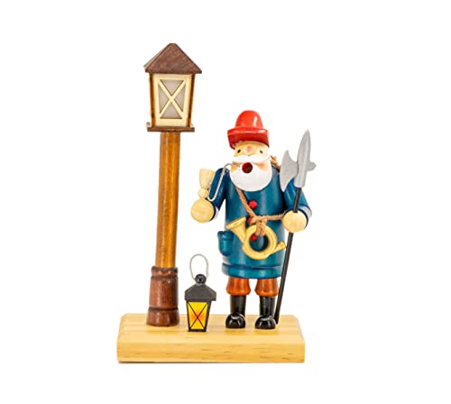 Kaladia - Fumo/affumicatore in legno – motivo: guardia notturna – per coni di incenso taglia M – Dimensioni: circa 11 x 7 x 19 cm