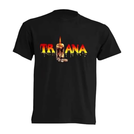 Camiseta Premium Triana Rock Español Sevilla 190grs Negra 100% Algodon Unisex (FR/ES, Letras, XL, Regular, Regular, Negro)