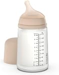 Suavinex Zero Zero Anti Colic Baby Bottle, No 1 Spanish Baby Bottle Brand, Minimizes Bottle Rejection & Nipple Confusion, Perfect for Breastfeeding Babies (1, Light (9 Ounce))