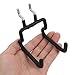 Ipetboom Black L-Shaped Metal Pegboard Hook 1pcs for 2.5-inch Hole Spacing, Heavy-Duty Garage Tool Hanger and Industrial Shelving Accessory