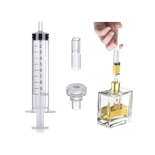Perfume Refill Tool Kit – 2-in-1 Liquid Extractor & Filling Adaptor with 10ml Syringe | Refill & Remove fragrance Liquid from Original Bottles | Leak-Proof, Easy-to-Use Transfer Tool for Perfumes