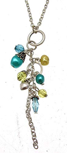 Collares de larga longitud con cuentas azules Cover