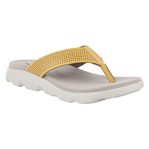 Image of Medifeet Broad Strap Cushioned Leather Slippers for Women