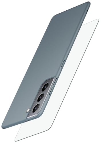 Coque Samsung S21 moex Alpha Taupe et film écran - Protection fine 360