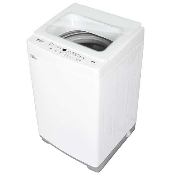 Amazon | MAXZEN 全自動洗濯機 10㎏ 3-5人向け 簡単操作 予約機能 風 