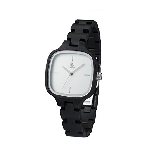 Preisvergleich Produktbild Zeitholz Damen-Holzuhr analog Quarz-Uhr mit Grendill-Armband Modell Roßwein