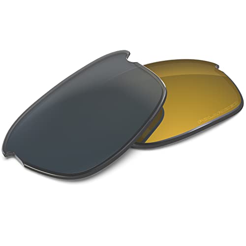 Image of Performance Replacement Lenses Compatible with Oakley Bottle Rocket OO9164 Polarized Etched-Tungsten Gold
