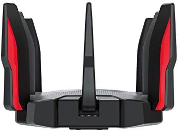 TP-Link AX6600 Tri-Band Wi-Fi 6 Gaming Router with 4* Gigabit Ports+1 * 2.5 Gbps port, WiFi Speed up to 6600Mbps, 2 USB Ports, Quad-Core CPU, Ideal for Gaming Xbox/PS4/Steam & 4K (Archer GX90)
