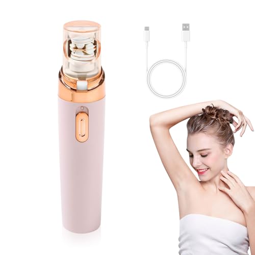 Mini Epilierer Für Frauen, Alles in Einem Epilierer Damen Gesicht, Kabelloser Rasierer Damen Mit LED-Licht Wasserdicht Nach IPX5, Epiliergeräte & Zubehör Für Gesicht, Achselhöhle, Bein, Arme (B)