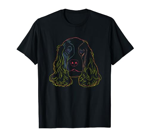 Colourful Dog English Cocker Spaniel Men Women Kids T-Shirt